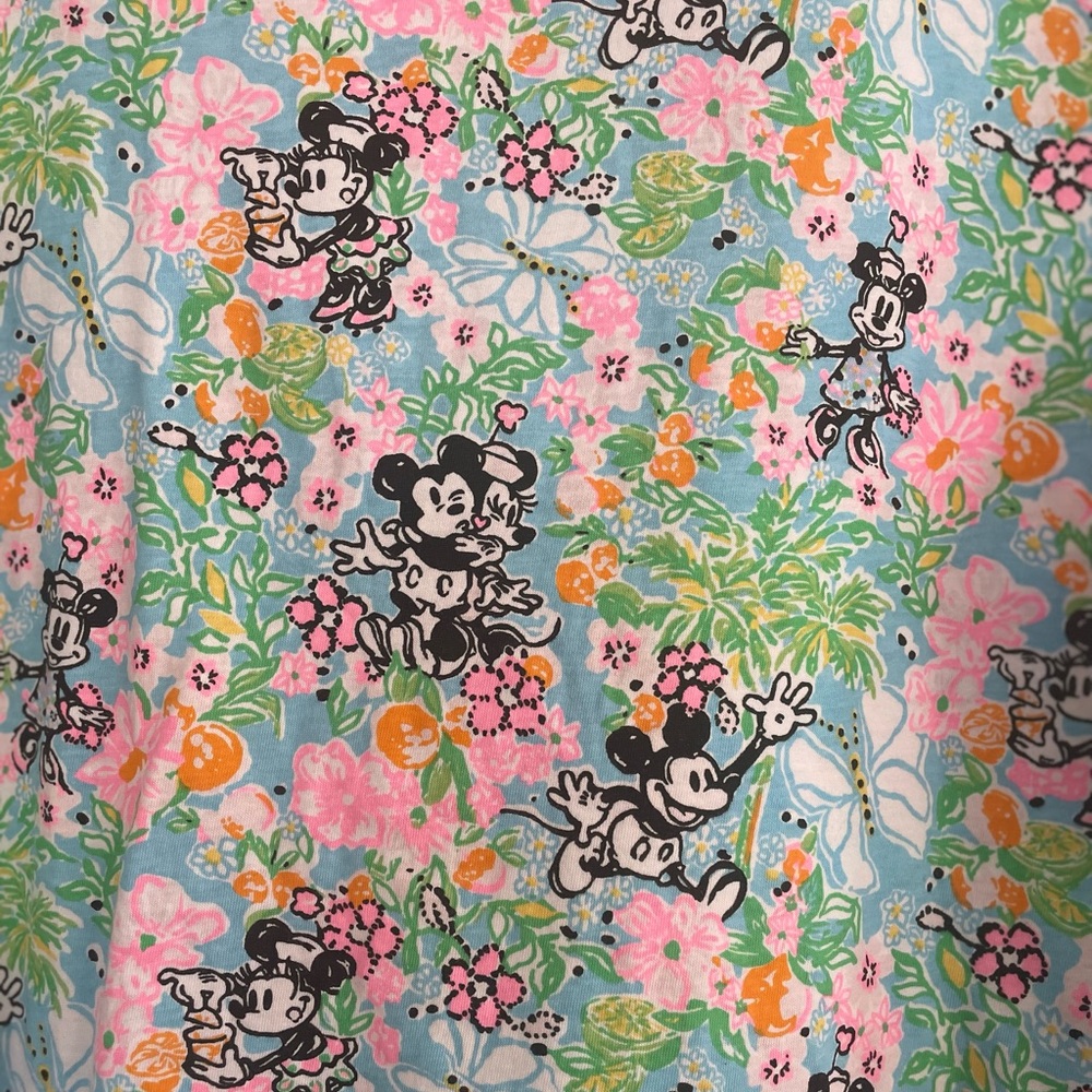 DISNEY X Lilly Pulitzer Limited Edition Women's Mickey Minnie Claremont Trim Top - Picture 3 of 6